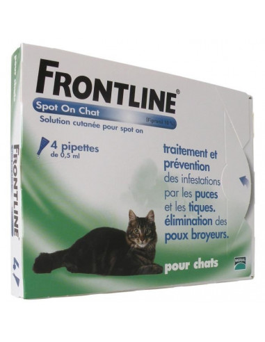 FRONTLINE 4 pipettes Spot On Pour chat