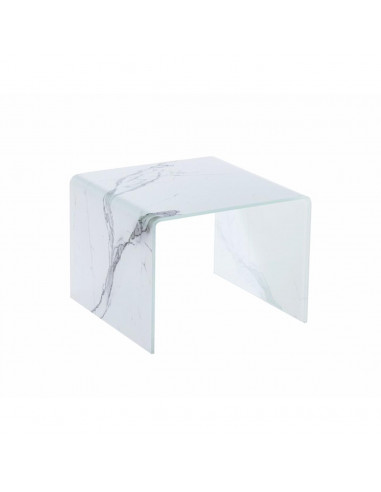 Table d'appoint 30422BL MARBLE Blanc...