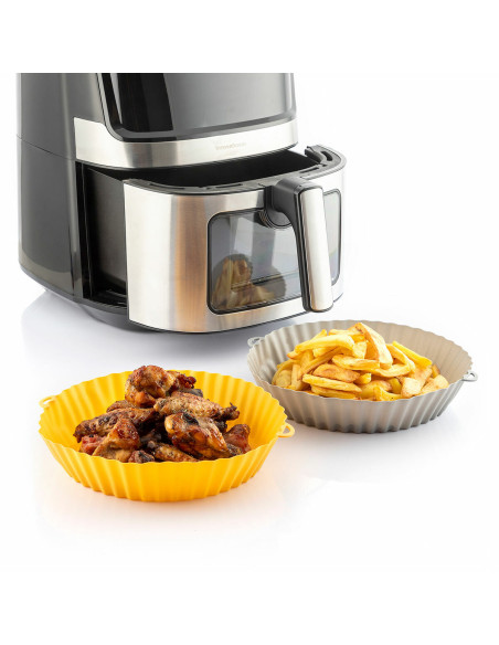 Paniers en Silicone avec Pinceau pour Friteuses à Air Mollicon InnovaGoods 2 Unités