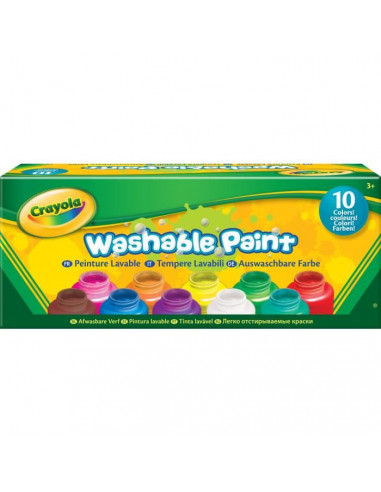 Crayola 10 pots de peinture lavable...