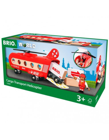 BRIO World 33886 Helicoptere Cargo...