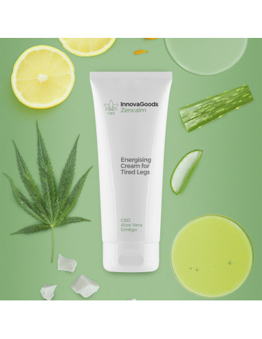 Crème Énergisante pour Jambes Fatiguées CBD Zencalm InnovaGoods 200 ml