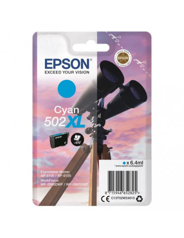 EPSON Cartouche Jumelles Cyan XL 502