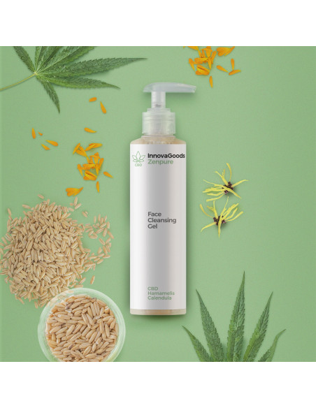 Gel nettoyant visage CBD Zenpure InnovaGoods 200 ml