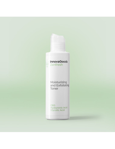 Tonique Hydratant et Exfoliant pour le Visage CBD Zenfresh InnovaGoods 150 ml