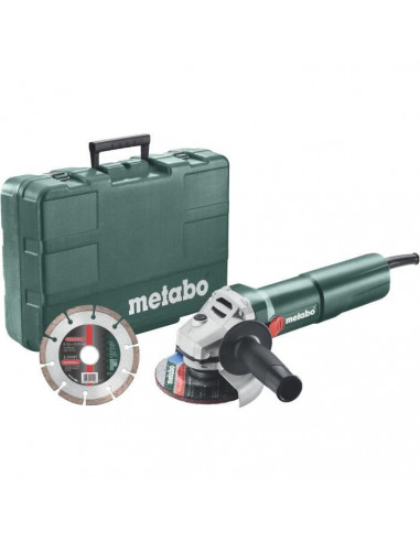 METABO Meuleuse 125 mm W 1100125 Set...