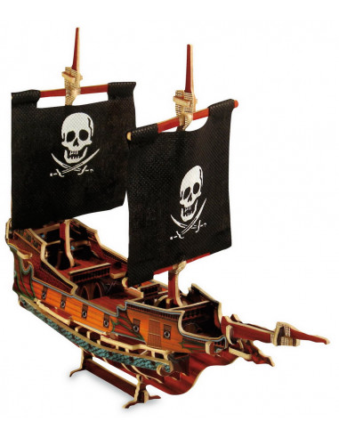 Puzzle 3d bateau pirate basile