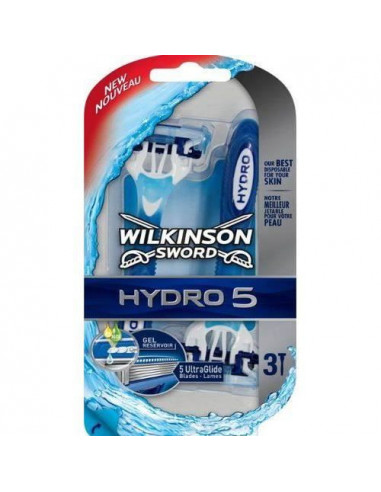 Wilkinson Hydro 5 Rasoirs Jetables x3