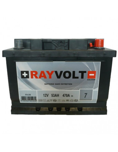 Batterie auto RAYVOLT RV2B 53A 470A