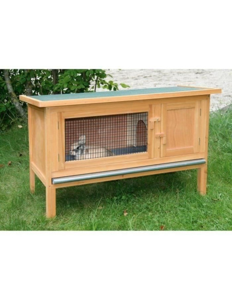 Clapier d'extérieur - KERBL - FRED - 100x45x62 cm - Bois - Abri sécurisé pour rongeurs