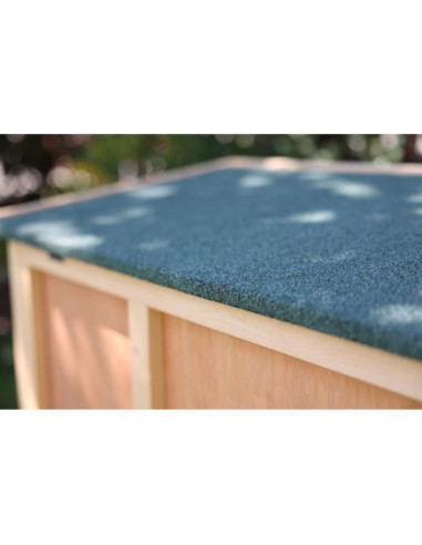 Clapier d'extérieur - KERBL - FRED - 100x45x62 cm - Bois - Abri sécurisé pour rongeurs