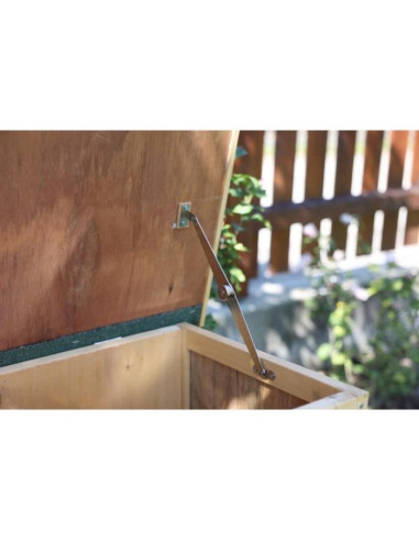 Clapier d'extérieur - KERBL - FRED - 100x45x62 cm - Bois - Abri sécurisé pour rongeurs