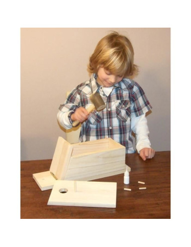 KERBL Nichoir - Kit a monter soi-meme pour oiseaux - 36x12x14cm