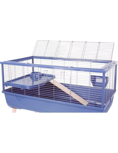 Cage rongeur surélevée - Zolux - Néolife - Pour cochon d'inde - 99 x 54 x 79 cm - Bleu