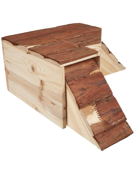 Maison miniature Kerbl Rongeurs 37 x 37 x 16 cm Marron Bois