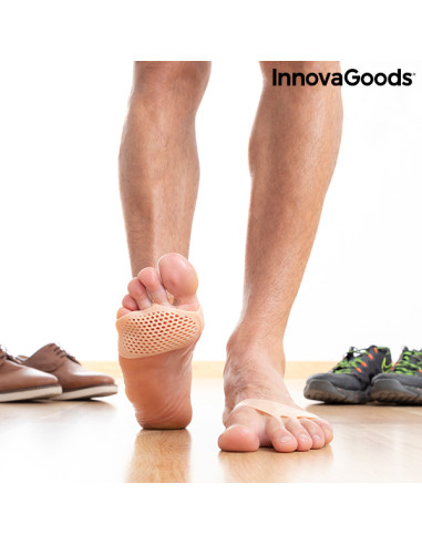 Coussins Métatarsiens en Gel de Silicone SilStep InnovaGoods (Pack de 2)