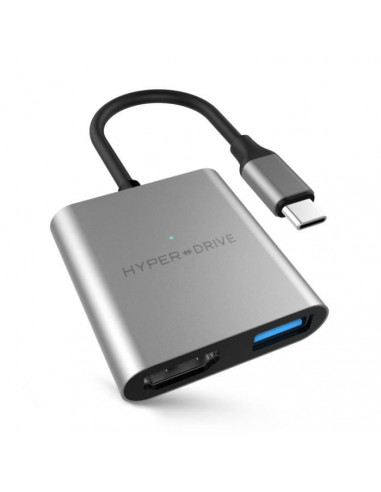 HYPER Hub USBC 3in1 4K HDMI Gris