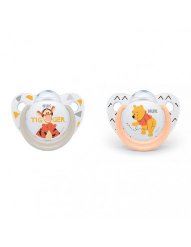 NUK 2 sucettes Taille 1 Winnie The Pooh