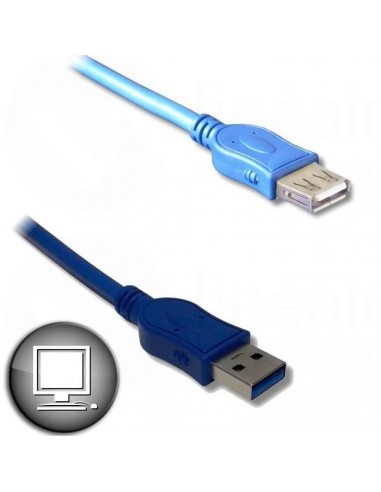 Câble Rallonge USB 3.0 A mâle / A...