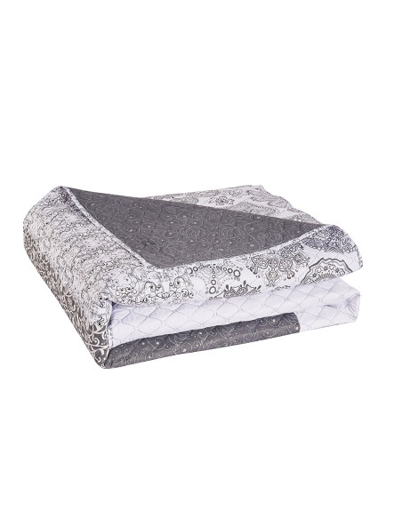 Couvre-lit ALHAMBRA couleur gris 200x220 decoking