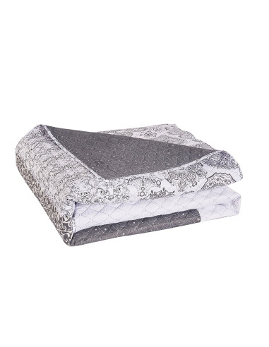 Couvre-lit ALHAMBRA couleur gris 170x210 decoking