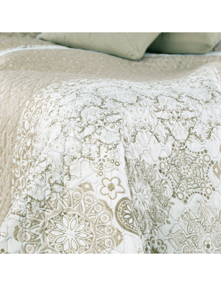 Couvre-lit ALHAMBRA couleur gris 220x240 decoking