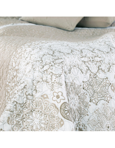 Couvre-lit ALHAMBRA couleur gris 170x210 decoking