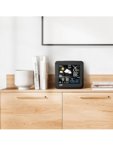 Station météo sans fil - CGV - MY METEO-1NC - Écran couleur - Contrôle tactile - Horloge et calendrier