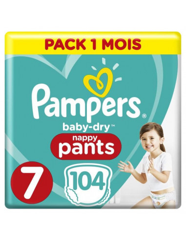 PAMPERS BabyDry Pants Taille 7, 17kg,...