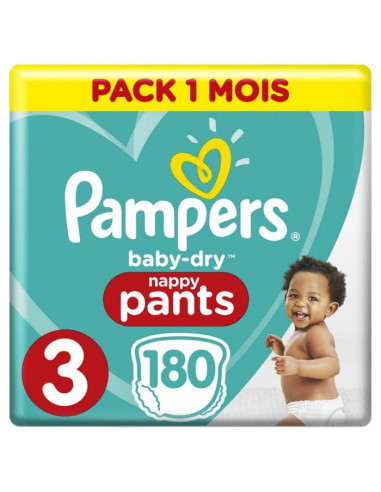 Pampers BabyDry Pants Taille 3, 180...