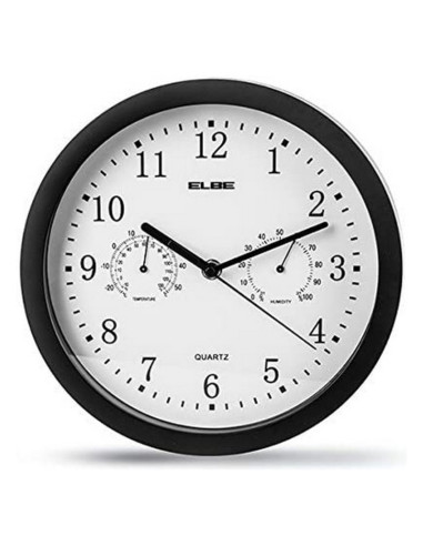 Horloge Murale ELBE RP-1005-N Blanc/Noir