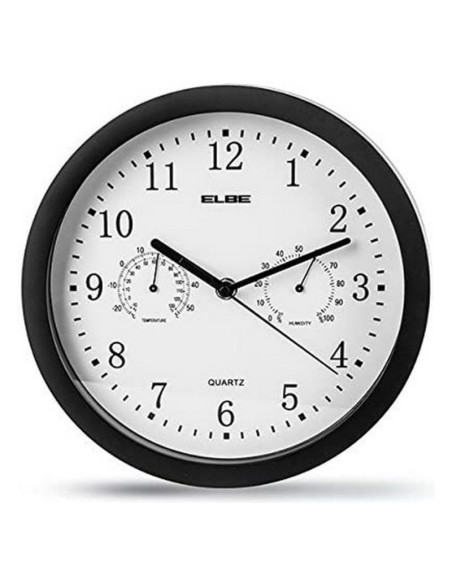 Horloge Murale ELBE RP-1005-N Blanc/Noir