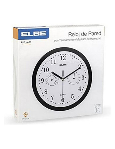 Horloge Murale ELBE RP-1005-N Blanc/Noir