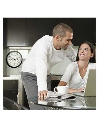 Horloge Murale ELBE RP-1005-N Blanc/Noir