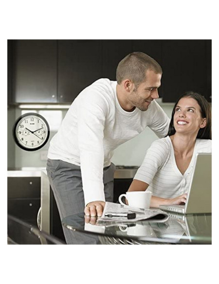 Horloge Murale ELBE RP-1005-N Blanc/Noir