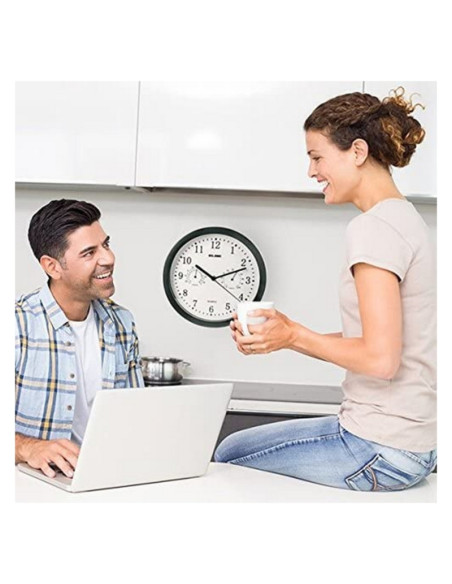 Horloge Murale ELBE RP-1005-N Blanc/Noir