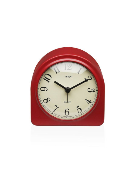 Horloge de table Versa Luxa Rouge Plastique 5,8 x 10 x 10 cm