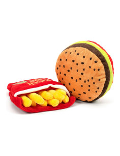 Jouet pour chien en peluche Gloria Hamburdog Hamburgers Polyester Feuille de Mousse 2