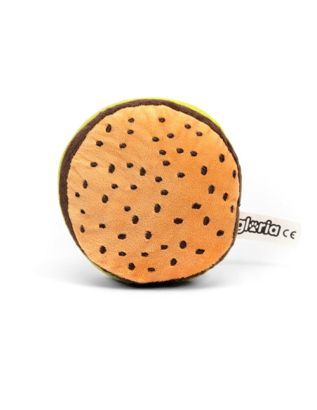 Jouet pour chien en peluche Gloria Hamburdog Hamburgers Polyester Feuille de Mousse