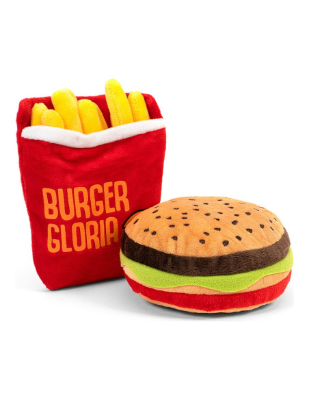 Jouet pour chien en peluche Gloria Hamburdog Hamburgers Polyester Feuille de Mousse