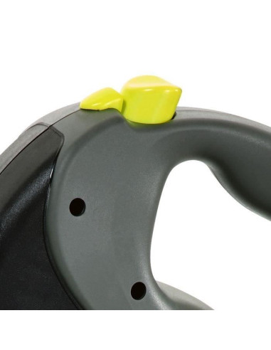 Laisse enrouleur Flexi Neon Giant - FLEXI - GT3-210-S-NEO-12 - Noir et jaune - Pour chiens jusqu'a 50 kg