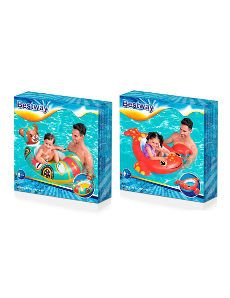 Bestway Bateau Gonflable Enfant Renard 94x66 cm +3 Ans Plage et Piscine 34168