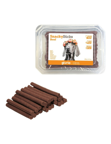 Snack pour chiens Gloria Snackys Sticks Bœuf Bars (800 g) (800 g)