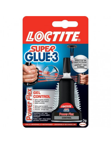 Super glue 3 Loctite Control gel 3 g