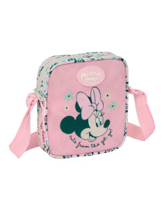 Sac à Bandoulière Minnie Mouse Minty Rose 16 x 18 x 4 cm