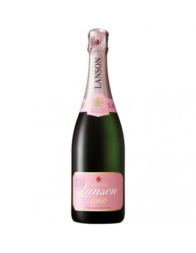 CHAMPAGNE Lanson Rosé Label Champagne...