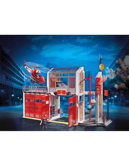 PLAYMOBIL 9462 - City Action - Caserne de pompiers avec hélicoptere - Nouveauté 2019