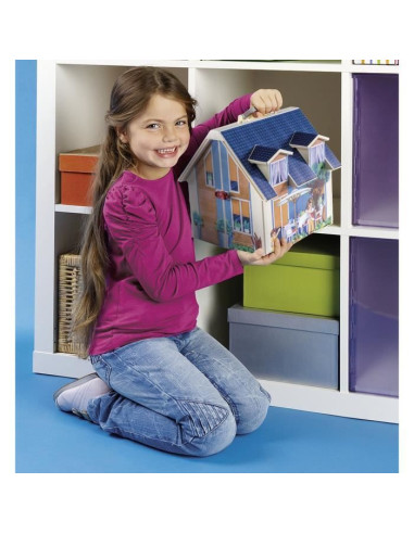 PLAYMOBIL - 70985 - Maison Transportable Bleue