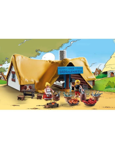 PLAYMOBIL - 71266 - Astérix : Hutte d'Ordralfabetix
