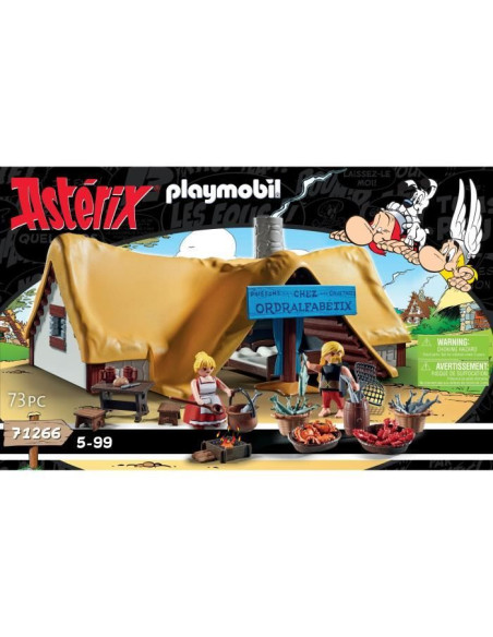 PLAYMOBIL - 71266 - Astérix : Hutte d'Ordralfabetix